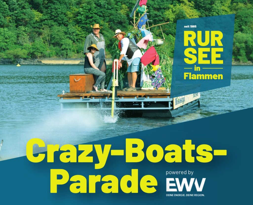 Segelclub Jülich e.V. » Crazy-Boats-Parade – Rursee in Flammen 2024
